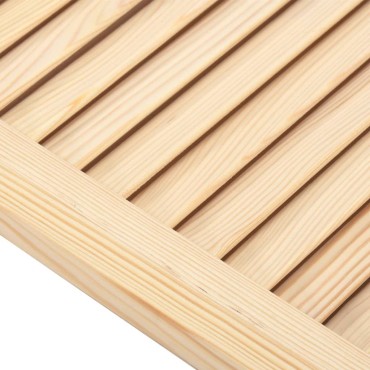 vidaXL Πορτάκια με Περσίδες 4 Τεμ. 69x39,4 εκ. από Μασίφ Ξύλο Πεύκου