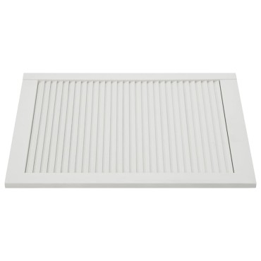 vidaXL Πορτάκια με Περσίδες 4 Τεμ. Λευκά 69x49,4εκ Μασίφ Ξύλο Πεύκου