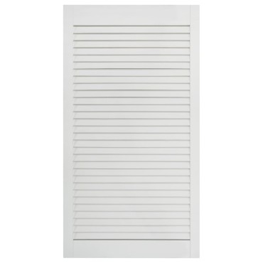 vidaXL Πορτάκια με Περσίδες 4 τεμ. Λευκά 99,3x39,4εκ Μασίφ Ξύλο Πεύκου