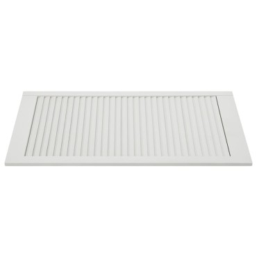 vidaXL Πορτάκια με Περσίδες 4 τεμ. Λευκά 99,3x39,4εκ Μασίφ Ξύλο Πεύκου