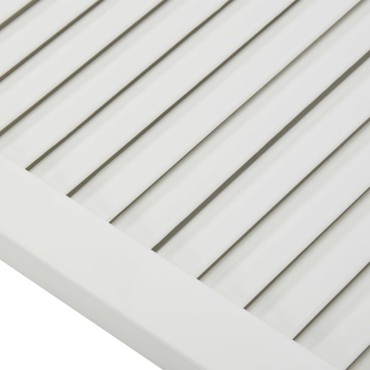 vidaXL Πορτάκια με Περσίδες 4 τεμ. Λευκά 99,3x39,4εκ Μασίφ Ξύλο Πεύκου