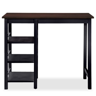 vidaXL Σετ Επίπλων Μπαρ 3 τεμ. Μαύρο από MDF 108x48x90,8cm