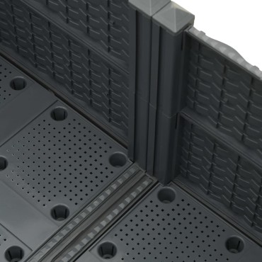 vidaXL Ζαρντινιέρα 80 x 80 x 38 εκ. από Πολυπροπυλένιο
