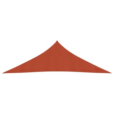 vidaXL Πανί Σκίασης Τερακότα 3,5 x 3,5 x 4,9 μ. από HDPE 160 γρ./μ²