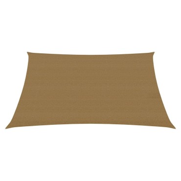 vidaXL Πανί Σκίασης Taupe 3/4 x 3 μ. από HDPE 160 γρ./μ²
