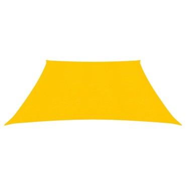vidaXL Πανί Σκίασης Κίτρινο 3/4 x 3 μ. από HDPE 160 γρ./μ²