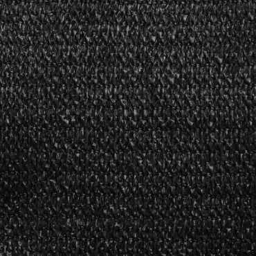vidaXL Πανί Σκίασης Μαύρο 3/4 x 3 μ. από HDPE 160 γρ./μ²