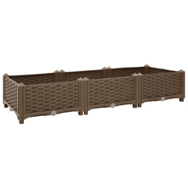 vidaXL Ζαρντινιέρα 120 x 40 x 23 εκ. από Πολυπροπυλένιο