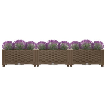 vidaXL Ζαρντινιέρα 120 x 40 x 23 εκ. από Πολυπροπυλένιο