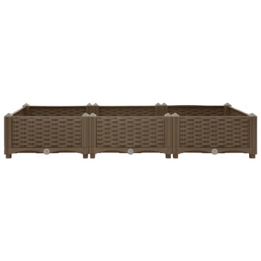 vidaXL Ζαρντινιέρα 120 x 40 x 23 εκ. από Πολυπροπυλένιο