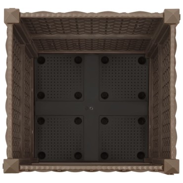 vidaXL Ζαρντινιέρα 40 x 40 x 38 εκ. από Πολυπροπυλένιο