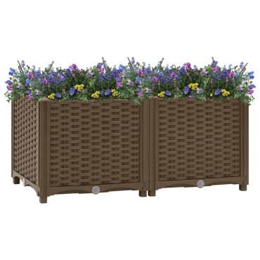 vidaXL Ζαρντινιέρα 80 x 40 x 38 εκ. από Πολυπροπυλένιο