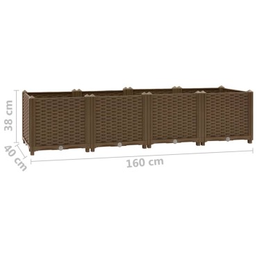 vidaXL Ζαρντινιέρα 160 x 40 x 38 εκ. από Πολυπροπυλένιο