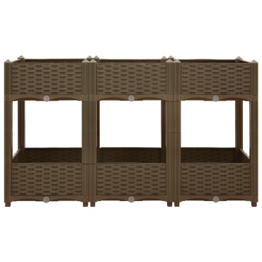 vidaXL Ζαρντινιέρα 120 x 40 x 71 εκ. από Πολυπροπυλένιο