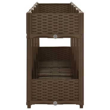 vidaXL Ζαρντινιέρα 160 x 40 x 71 εκ. από Πολυπροπυλένιο