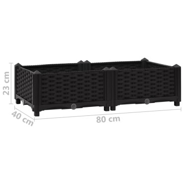 vidaXL Ζαρντινιέρα 80 x 40 x 23 εκ. από Πολυπροπυλένιο