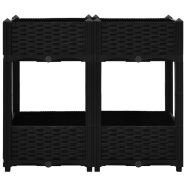 vidaXL Ζαρντινιέρα 80 x 40 x 71 εκ. από Πολυπροπυλένιο