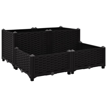 vidaXL Ζαρντινιέρα 80 x 80 x 38 εκ. από Πολυπροπυλένιο