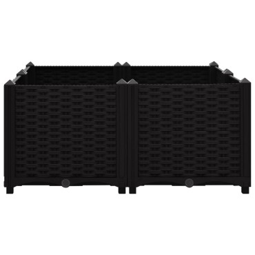 vidaXL Ζαρντινιέρα 80 x 80 x 38 εκ. από Πολυπροπυλένιο