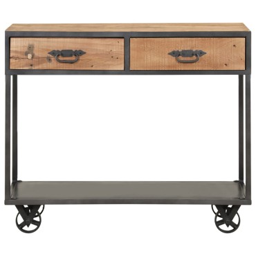 vidaXL Τραπέζι Κονσόλα 90x35x74cm από Μασίφ Ανακυκλωμένο Ξύλο 1 τεμ.