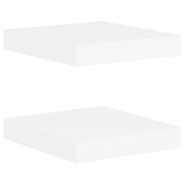 vidaXL Ράφια Τοίχου 2 τεμ. Δρυς και Άσπρο 23x23,5x3,8cm MDF