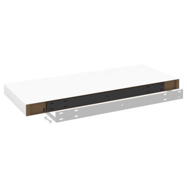 vidaXL Ράφια Τοίχου 4 τεμ. Δρυς/Άσπρο 60x23,5x3,8cm MDF