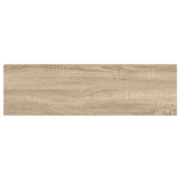 vidaXL Ράφι Τοίχου Δρυς/Άσπρο 80x23,5x3,8cm από MDF 1 τεμ.