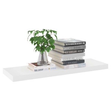 vidaXL Ράφια Τοίχου 2 τεμ. Δρυς/Λευκό 80x23,5x3,8cm MDF