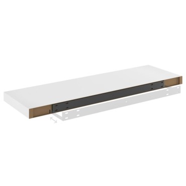 vidaXL Ράφια Τοίχου 2 τεμ. Δρυς/Λευκό 80x23,5x3,8cm MDF