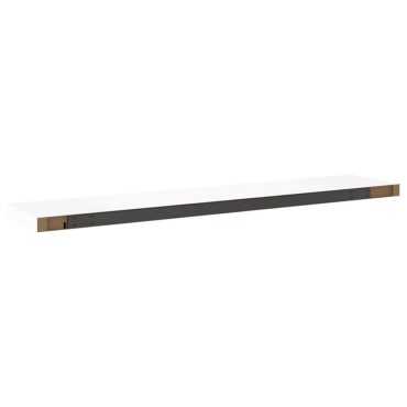 vidaXL Ράφια Τοίχου 2 τεμ. Δρυς/Λευκό 120x23,5x3,8cm MDF