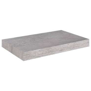 vidaXL Ράφια Τοίχου 2 τεμ. Γκρι Σκυροδέματος 40x23x3,8cm MDF