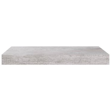 vidaXL Ράφια Τοίχου 2 τεμ. Γκρι Σκυροδέματος 40x23x3,8cm MDF