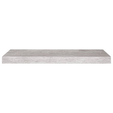 vidaXL Ράφια Τοίχου 4 τεμ. Γκρι Σκυροδέματος 60x23,5x3,8cm MDF