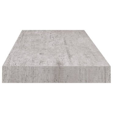 vidaXL Ράφια Τοίχου 4 τεμ. Γκρι Σκυροδέματος 60x23,5x3,8cm MDF