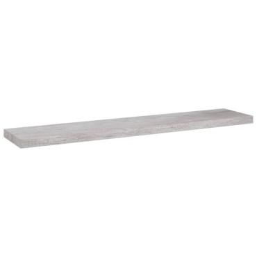 vidaXL Ράφια Τοίχου 2 τεμ. Γκρι Σκυροδέματος 120x23,5x3,8cm MDF