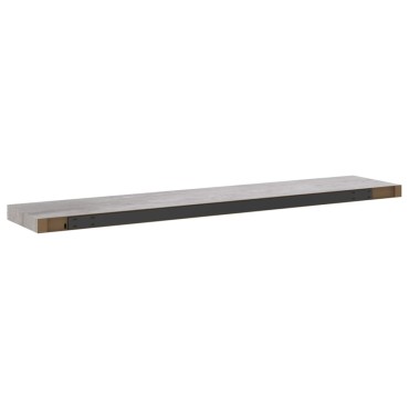 vidaXL Ράφια Τοίχου 4 τεμ. Γκρι Σκυροδέματος 120x23,5x3,8cm MDF