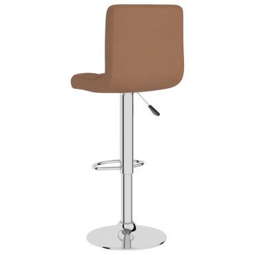 vidaXL Σκαμπό Μπαρ Καφέ Υφασμάτινο 40x47x(90-111)cm 1 τεμ.