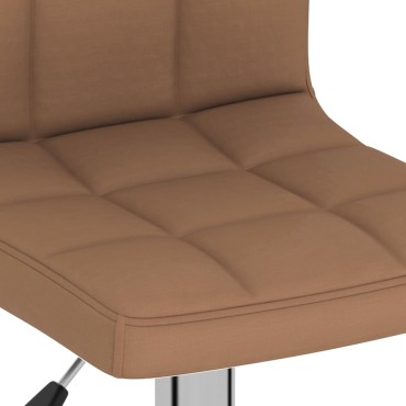 vidaXL Σκαμπό Μπαρ Καφέ Υφασμάτινο 40x47x(90-111)cm 1 τεμ.