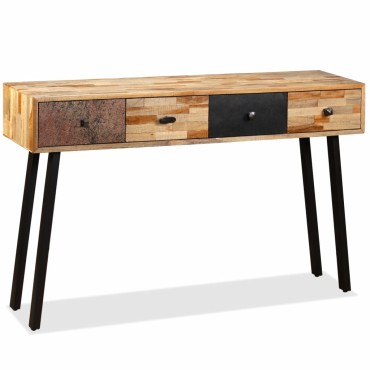 vidaXL Τραπέζι Κονσόλα 120x30x76cm Μασίφ Ανακυκλωμένο Ξύλο Teak 1 τεμ.