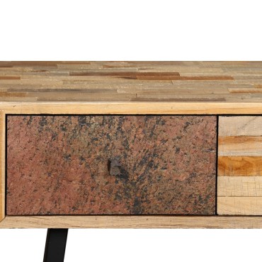 vidaXL Τραπέζι Κονσόλα 120x30x76cm Μασίφ Ανακυκλωμένο Ξύλο Teak 1 τεμ.