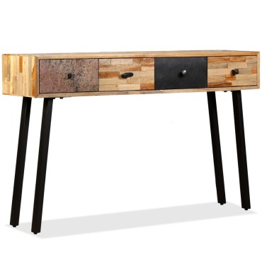 vidaXL Τραπέζι Κονσόλα 120x30x76cm Μασίφ Ανακυκλωμένο Ξύλο Teak 1 τεμ.