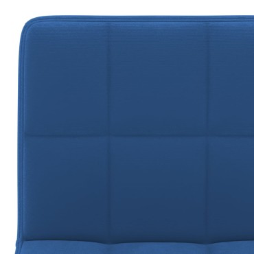 vidaXL Σκαμπό Μπαρ 2 τεμ. Μπλε Βελούδινα 40x47x(90-111)cm