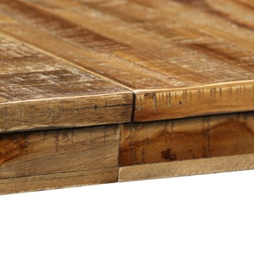 vidaXL Τραπεζαρία 180x90x76cm από Ανακυκλωμένο Ξύλο Teak και Ατσάλι 1 τεμ.