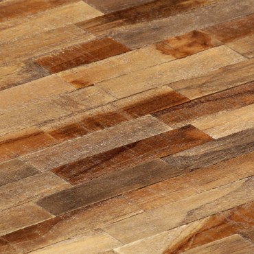 vidaXL Τραπεζάκι Σαλονιού Οβάλ 120x60x30cm Μασίφ Ανακυκλωμένο Teak 1 τεμ.