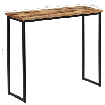 vidaXL Τραπέζι Κονσόλα 90x30x76cm Μασίφ Ανακυκλωμένο Ξύλο Teak 1 τεμ.
