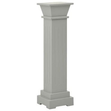 vidaXL Ανθοστήλη Τετράγωνη Γκρι 17 x 17 x 66 εκ από MDF