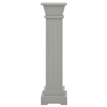 vidaXL Ανθοστήλη Τετράγωνη Γκρι 17 x 17 x 66 εκ από MDF