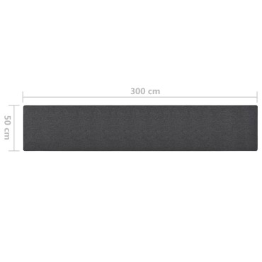 vidaXL Χαλί Διάδρομος Ανθρακί 50x300cm