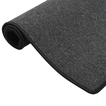 vidaXL Χαλί Διάδρομος Ανθρακί 80x300cm