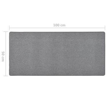 vidaXL Χαλί Διάδρομος Σκούρο Γκρι 50x100cm